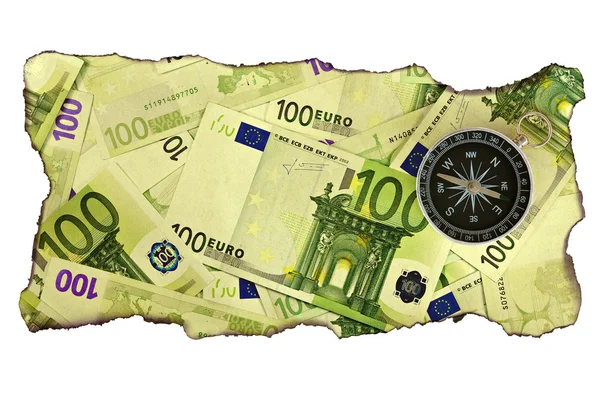 Концепция кризиса евро — стоковое фото