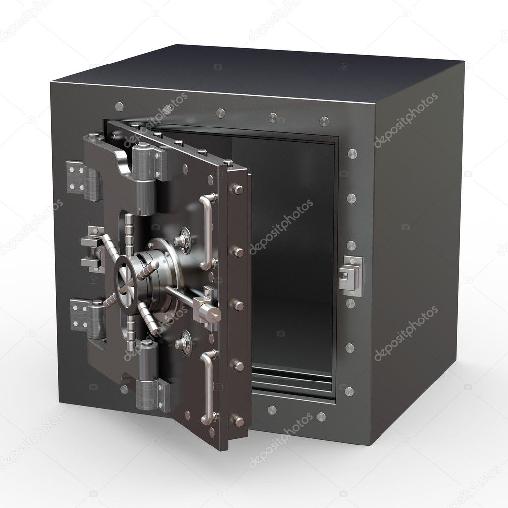 Safe in stainless steel. Bank Vault