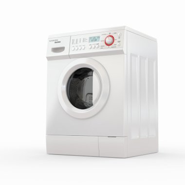 Washing machine. 3d clipart