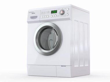 Washing machine. 3d clipart