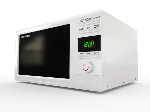 Micmicrowave on white background. 3d — стоковое фото