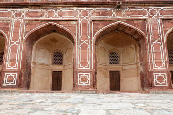 Archi della tomba di Humayun, Delhi, India — Foto Stock