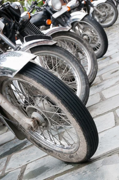 stock image Bikes in a row