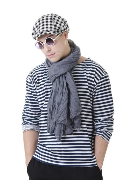 Look naughty and rowdy stylish young man — Stock Photo, Image