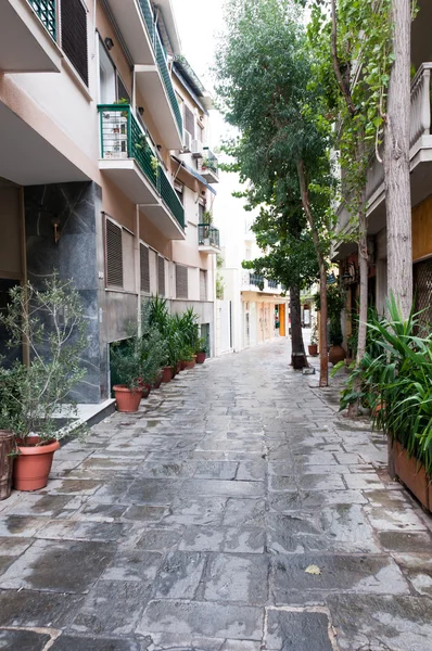 Athene straat — Stockfoto