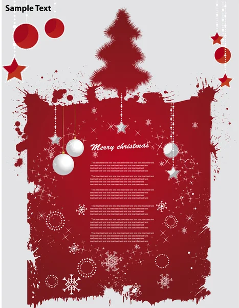 Grunge 的圣诞背景 — 图库矢量图片
