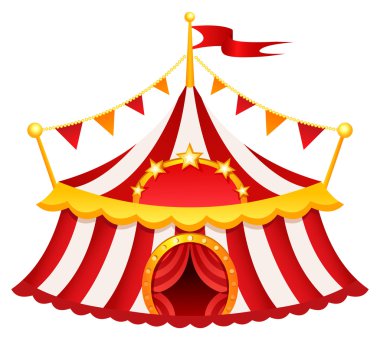 Circus tent clipart