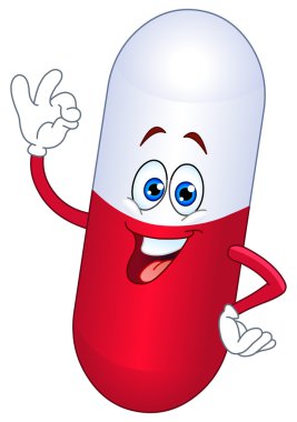 Pill cartoon clipart