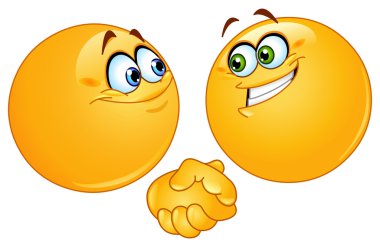 Handshake emoticons clipart