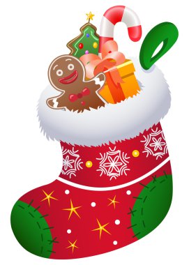 Christmas sock clipart