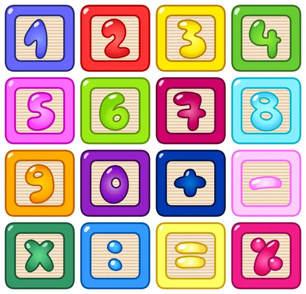Nombre de blocs — Image vectorielle
