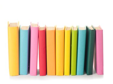 Stack of colorful books clipart