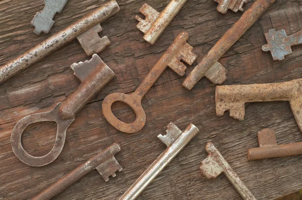 Antik acél kulcsok — Stock Fotó
