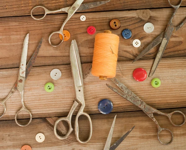 Sewing tools of the trade — Stock Photo, Image