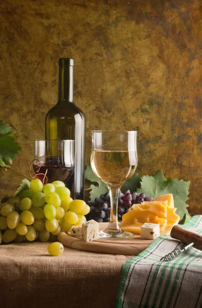 Vitt vin stilleben — Stockfoto