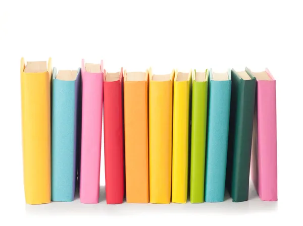 Stapel av färgglada böcker — Stockfoto