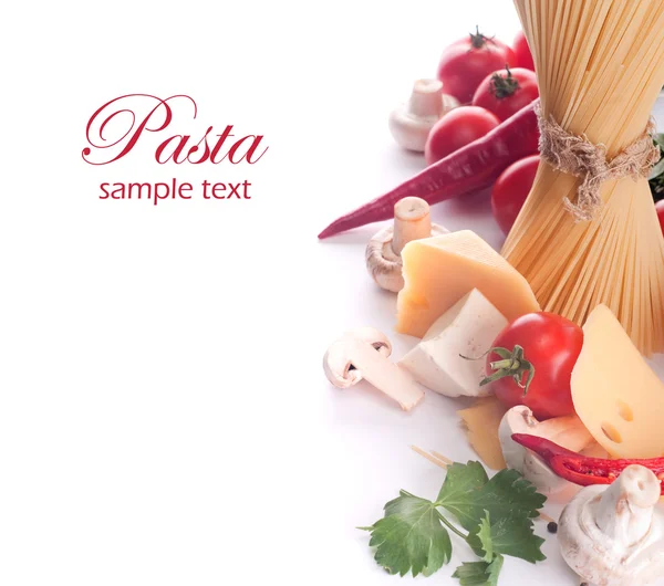 Italiaanse pasta met tomaten — Stockfoto