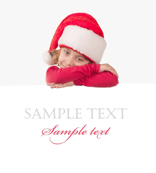 Niedliche kleine Weihnachtsmann Helfer — Stockfoto