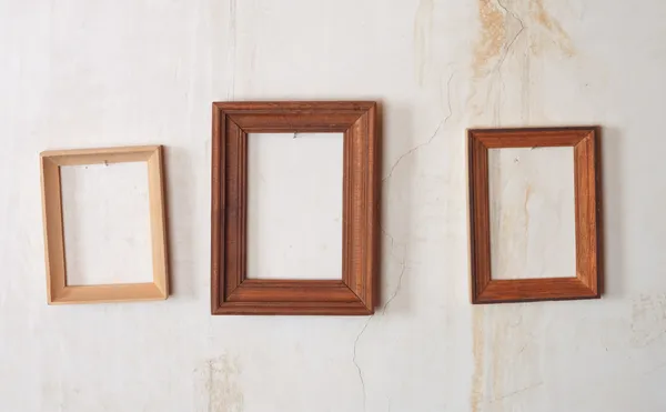 Frame on old wall — Stock Photo, Image