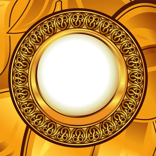 Altın antika çerçeve — Stok Vektör