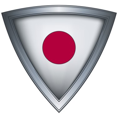 stalen schild met vlag japan