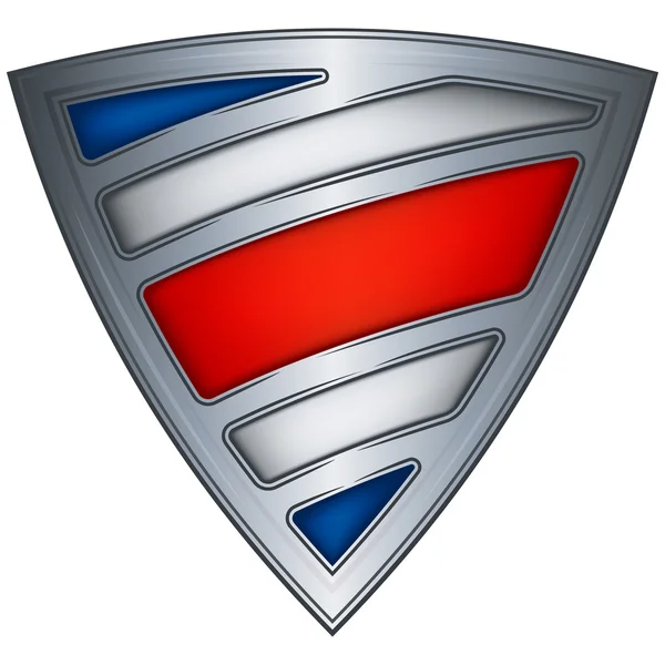 Escudo de aço com bandeira Costa Rica — Vetor de Stock