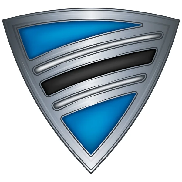 Steel shield with flag Botswana — Stock Vector
