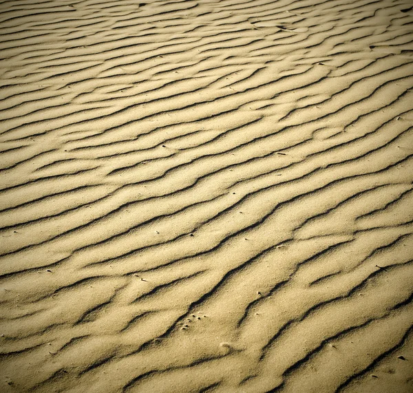 晚上撅起砂沙漠的纹理 — 图库照片