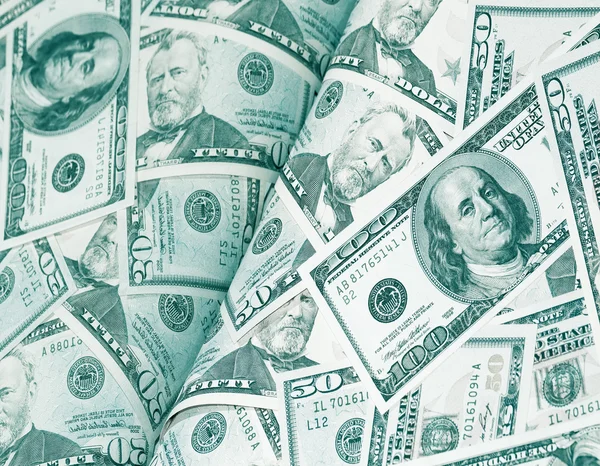 Tidskriften av dollar pengar bakgrund — Stockfoto