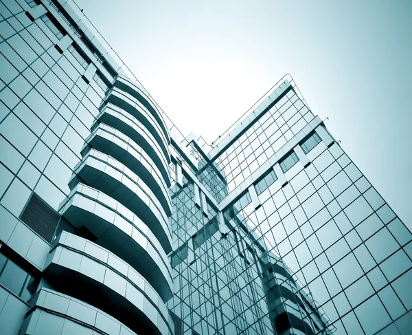 現代ガラス建築物 skysc の織り目加工のペイン — ストック写真
