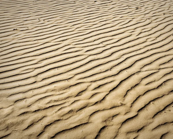 Puckered texture of sand beach — Stock Photo, Image