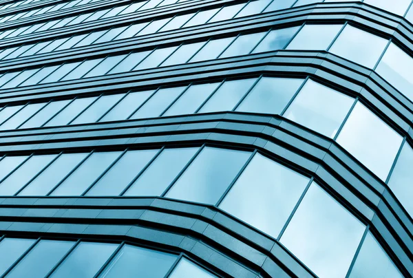 Parete di vetro blu del grattacielo — Foto Stock