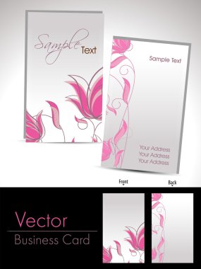 vector Floral Tema hediye kartları