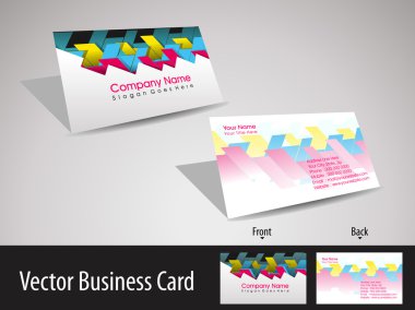 set of stylish design vector business card clipart