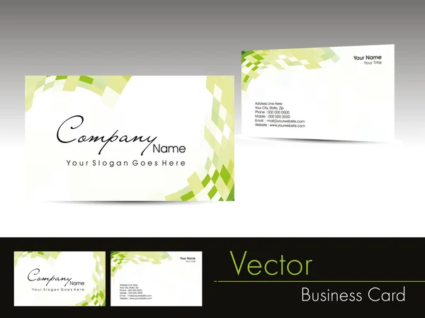 Elegantes Design Corporate Visitenkarte — Stockvektor