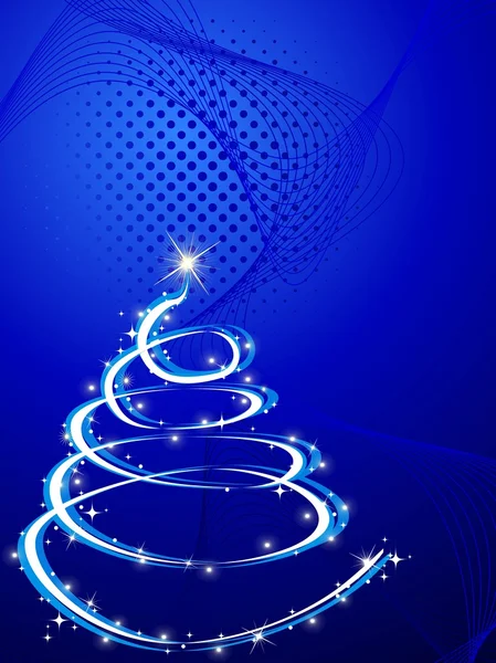 矢量美丽圣诞树概念的新的一年，快乐的圣诞节 — 图库矢量图片