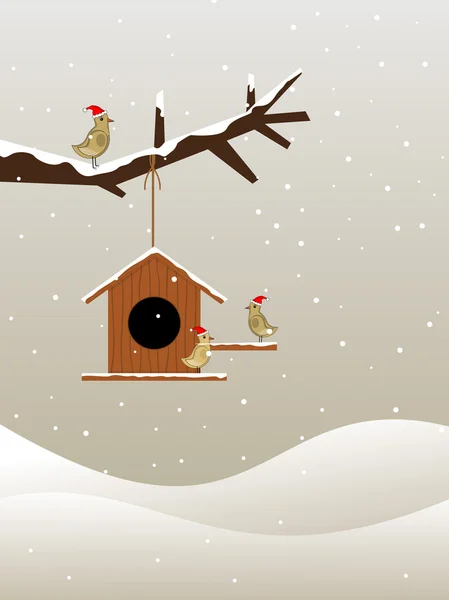 かわいい kiddish 概念メリー クリスマス背景 — ストックベクタ