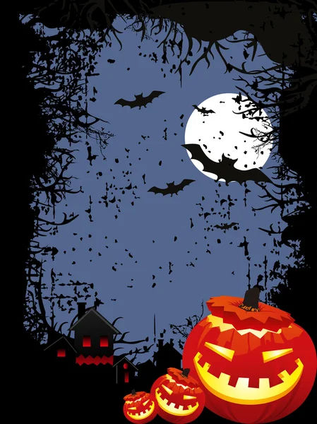 Retro-Hintergrund zu Halloween — Stockvektor