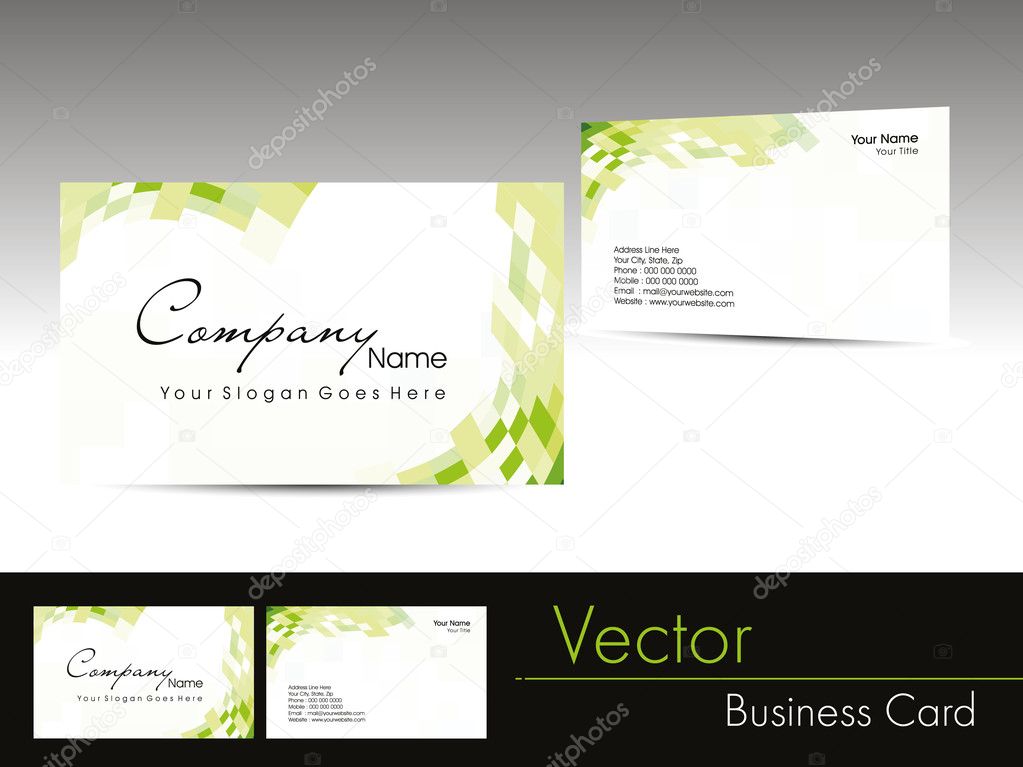 elegant design corporate business card