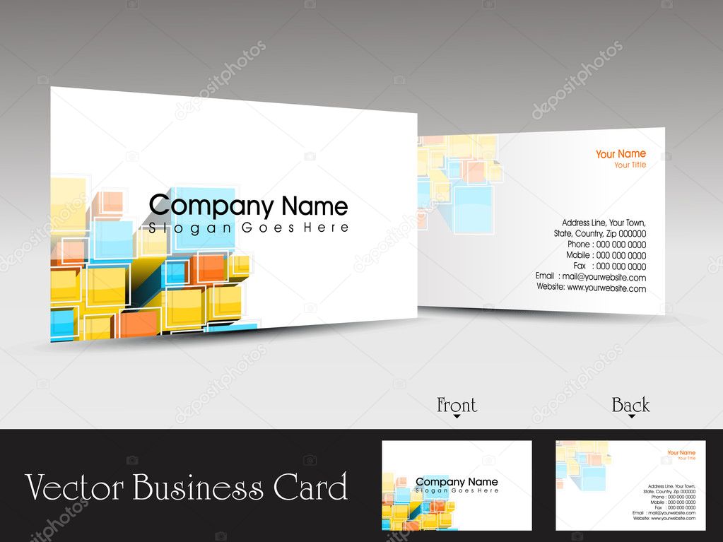 vector professional business card