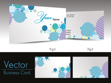 Vector abstract creative business cards clipart