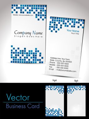 big set of illustrated business card templates clipart