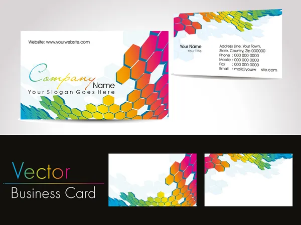 Vector profesional tarjetas de visita — Vector de stock