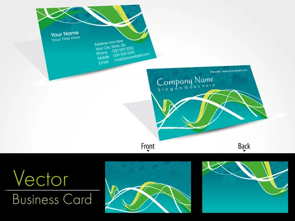 Set of modern business card templates — Stock Vector