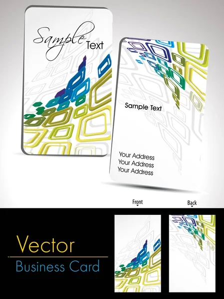 Moderní artowrk design vizitky kolekce — Stockový vektor