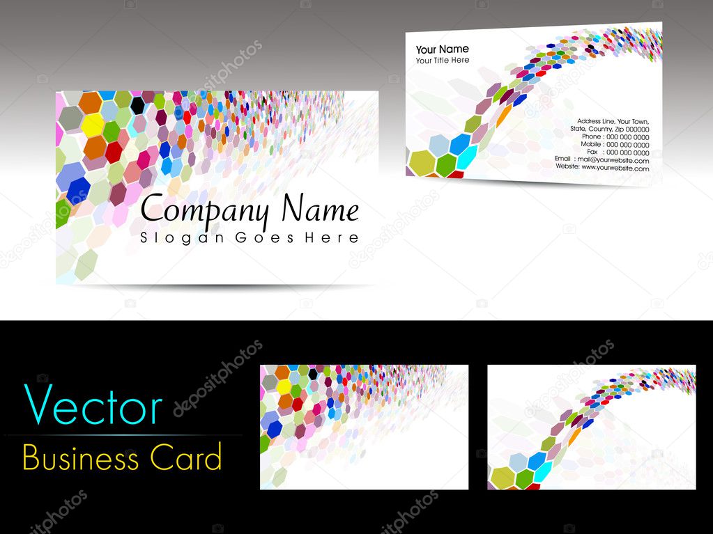 vector business cards templates