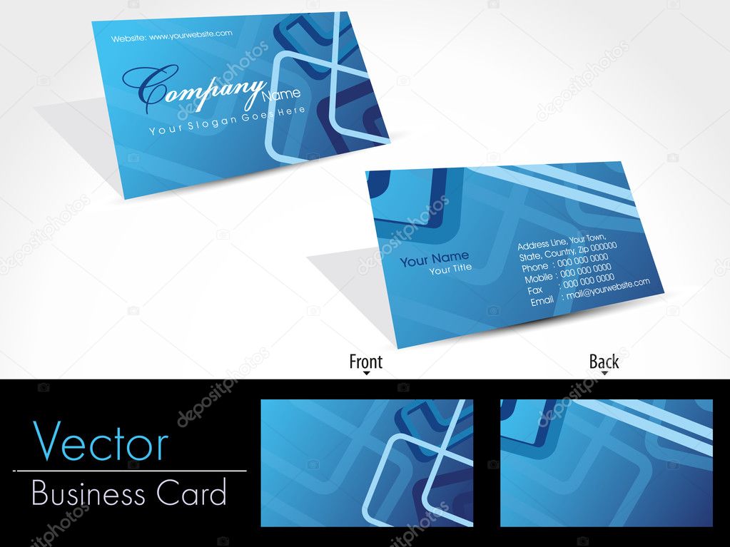 set of templates for business cards. Elements for design