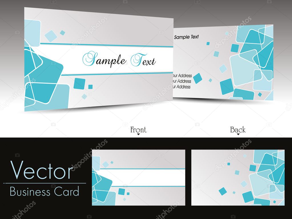 Collection of Abstract Corporate Business Card