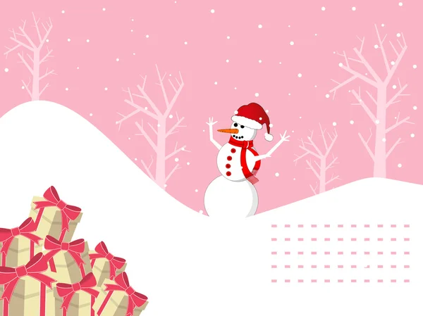 Elegante tarjeta de felicitación concepto para feliz Navidad — Vector de stock
