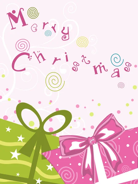 Vecteur joyeux Noël carte de vœux — Image vectorielle